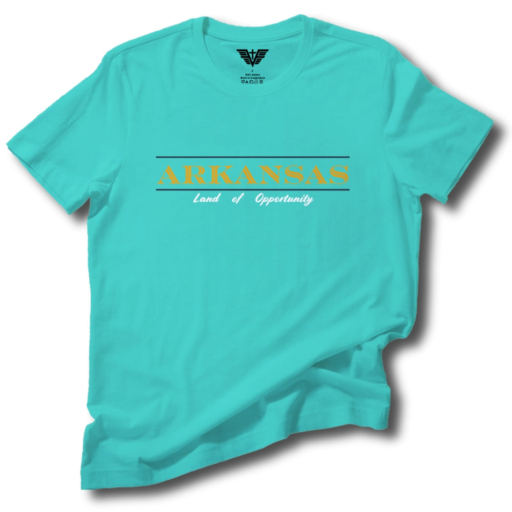 Arkansas: Land of Opportunity Soft Cotton Tee